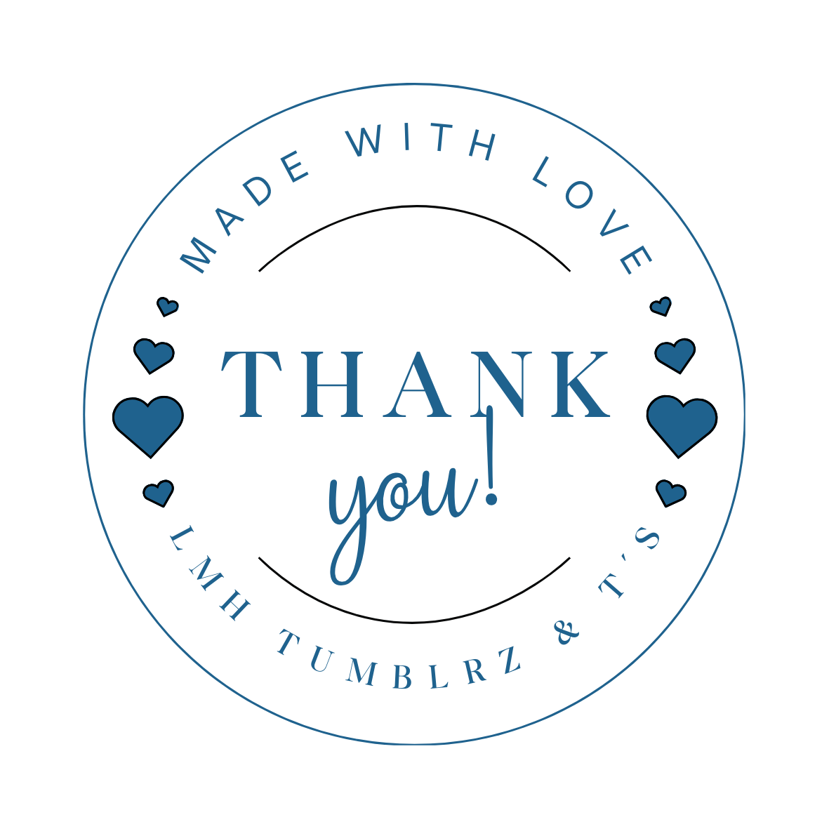 Minimalist Thank you Stickers