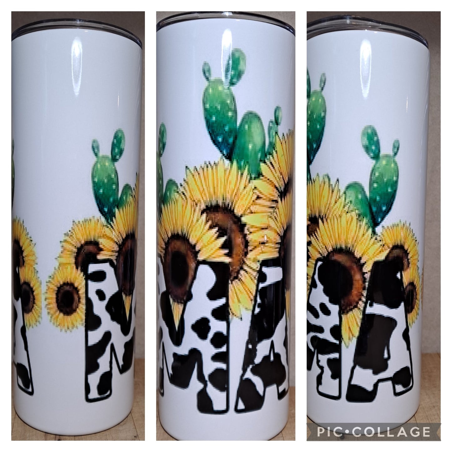 Sunflower, cactus Mama cow print