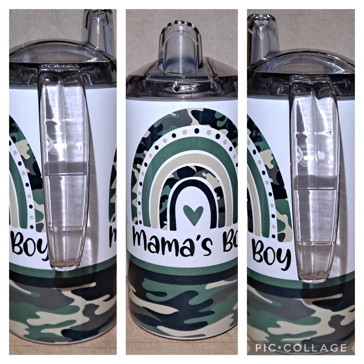 Mama's boy green camo rainbow