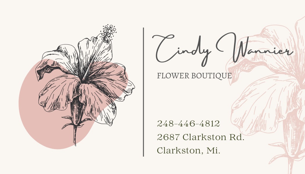 Flower Boutique Business cards