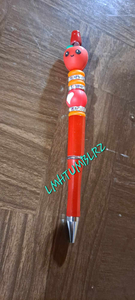 3D Apple abc focal red pen