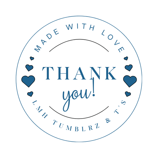Minimalist Thank you Stickers