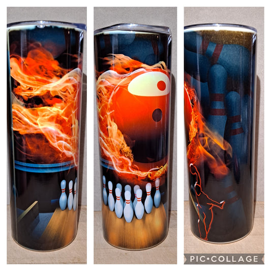 Bowling with flames