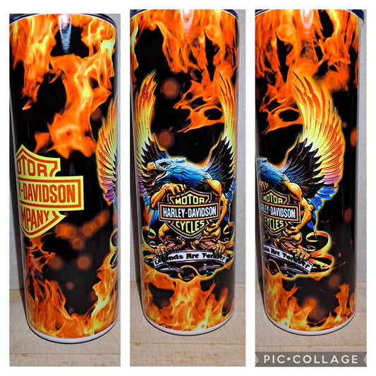 Harley Davidson flames