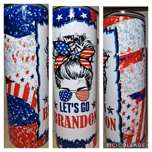 Let's Go Brandon woman