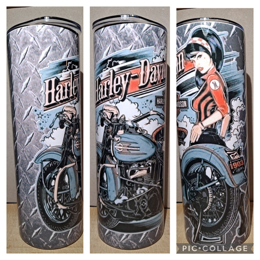 Harley Davidson girl biker