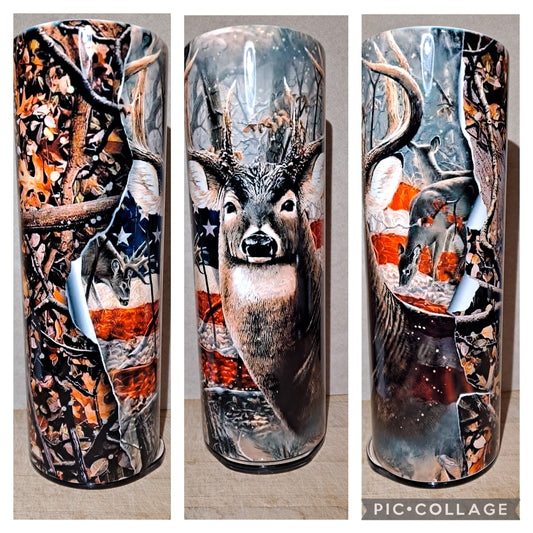 Buck american flag camo