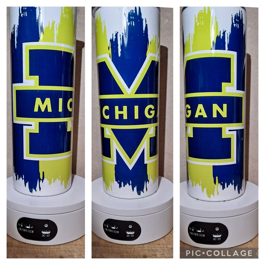 Michigan white blue