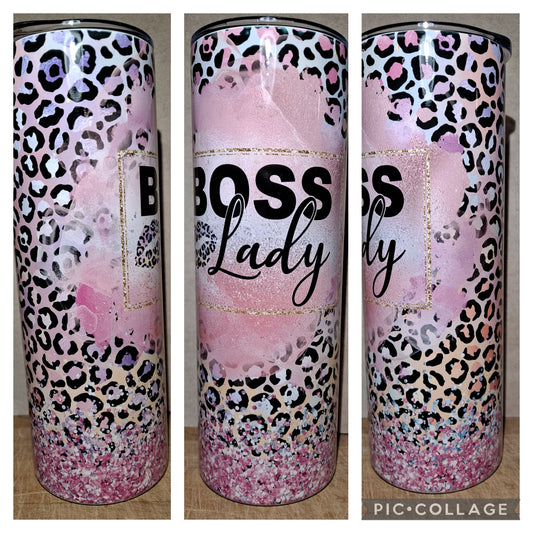 Boss Lady cheetah pink