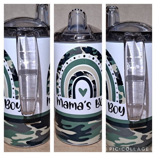 Mama's boy green camo rainbow