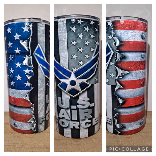 Air Force eagle and flag