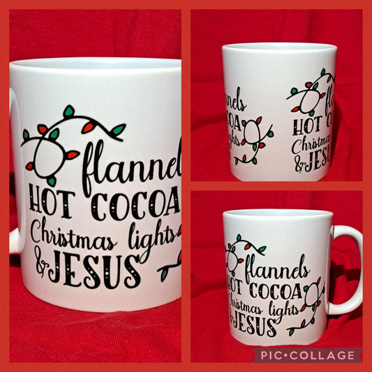 Flannel hot cocoa