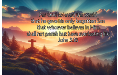 For God so loved the world John 3:16 slate