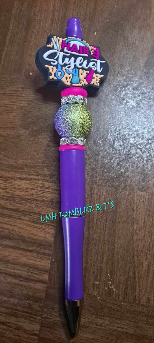 Hair Stylist focal purple pen