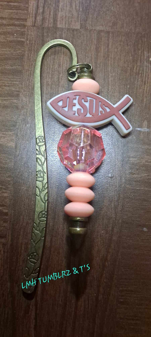 Jesus fish focal bookmark