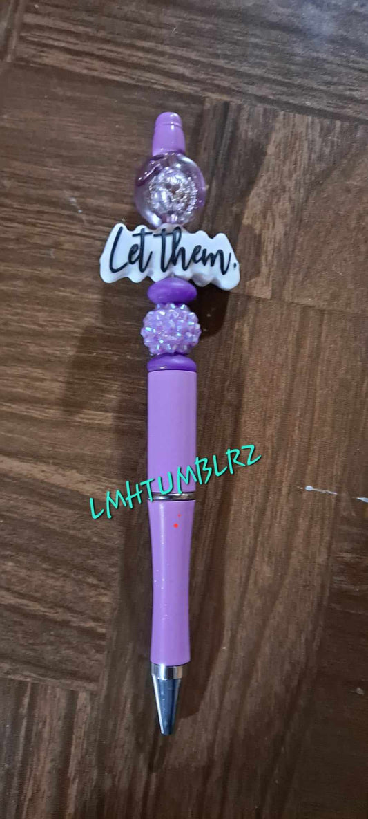 Let them focal lilac pen