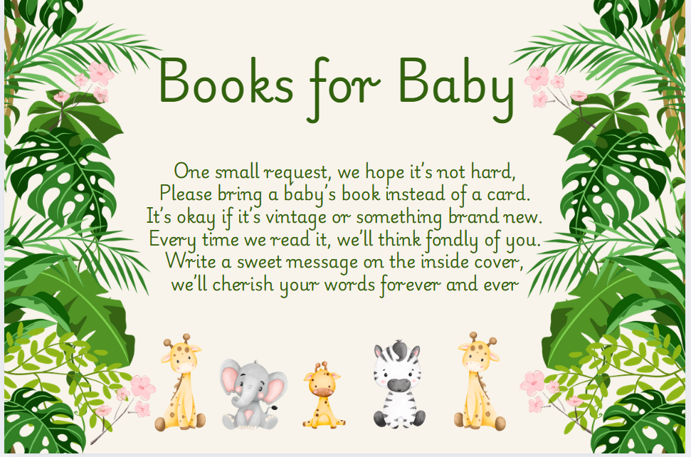 Books for baby jungle theme baby animals