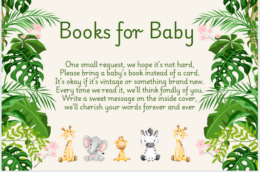 Books for baby jungle theme baby animals