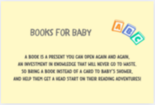 Baby needs Books