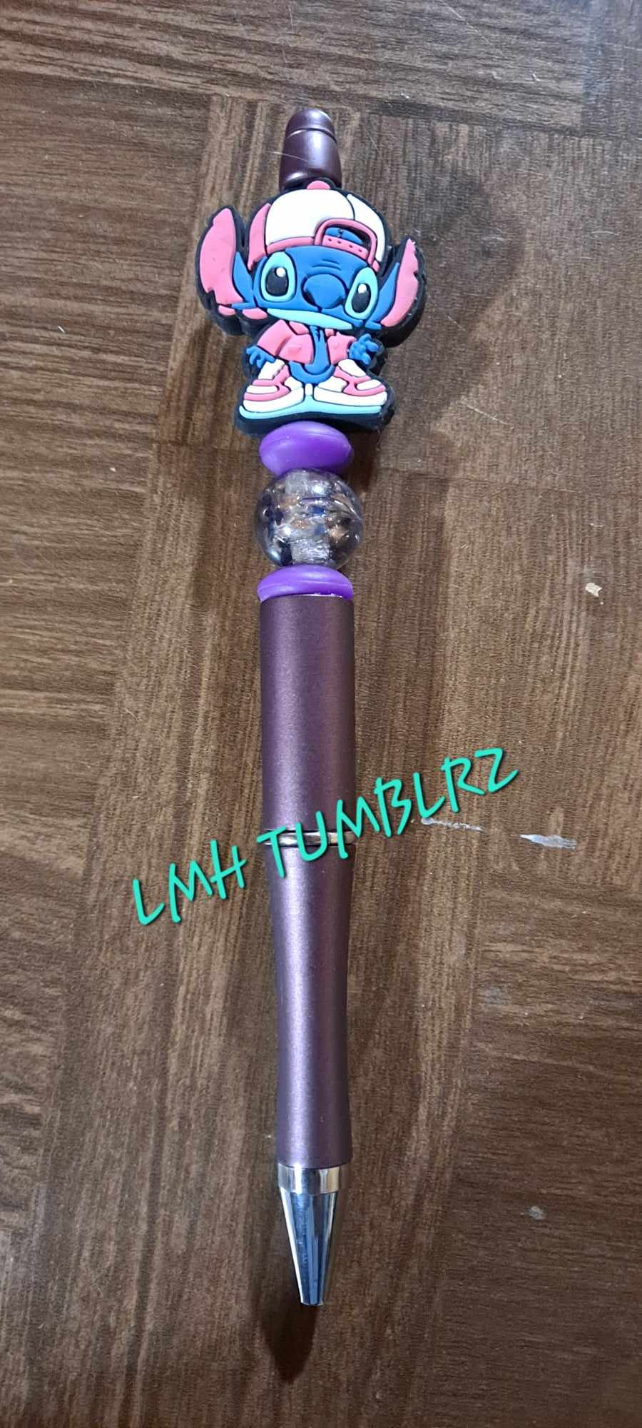 Stitch focal burgundy pen