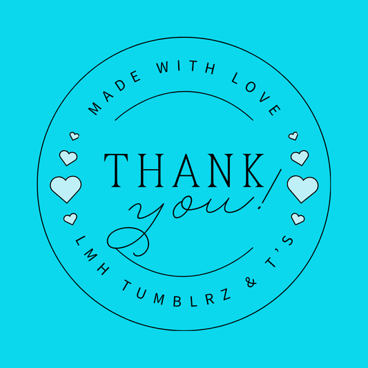 Thank you circle stickers
