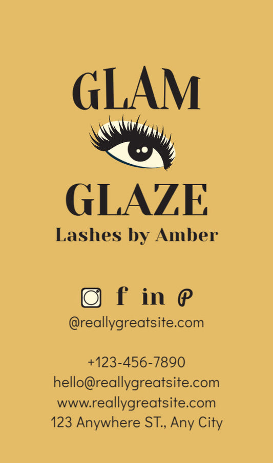 Glam Glaze Business Cards