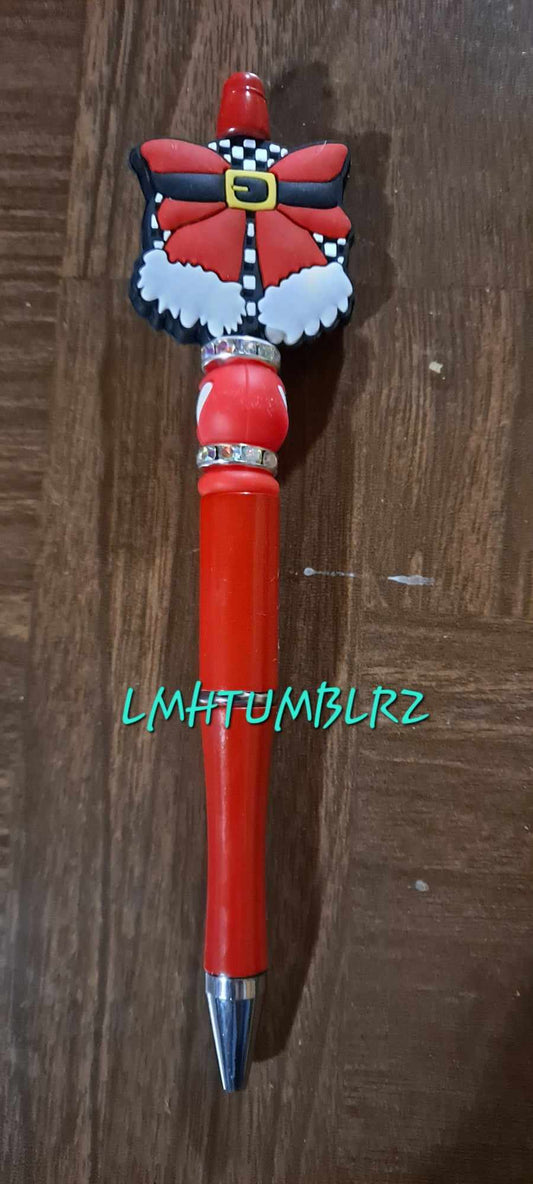 Santa Bow focal red pen