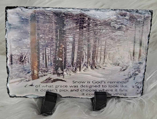 Snow is God's reminder slate